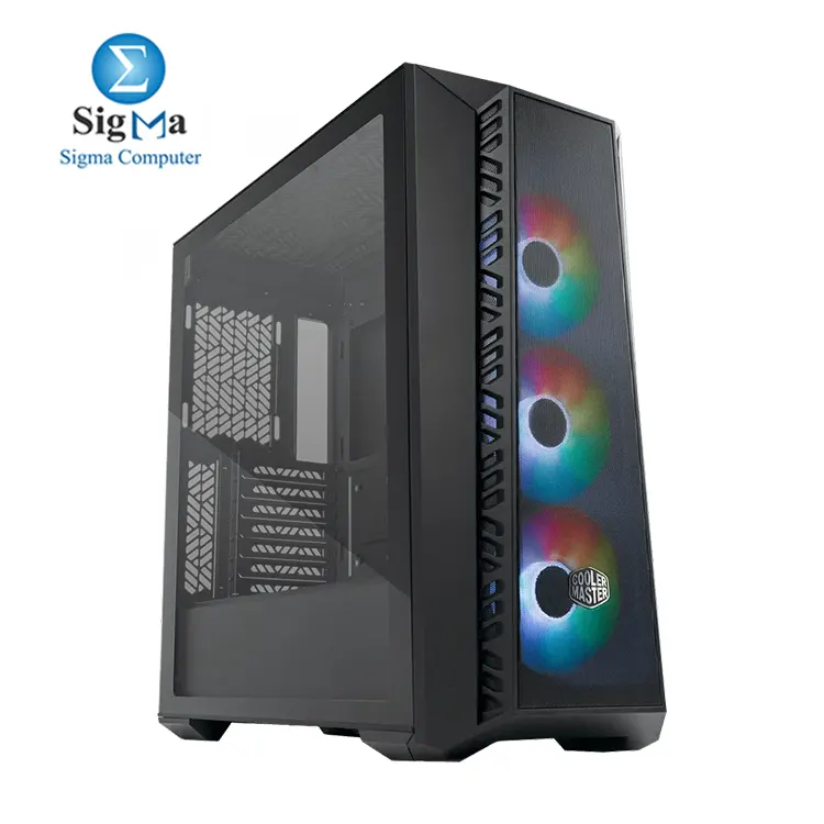 Cooler Master MasterBox 520 Mesh V2 New Mid Tower Case - Black - Main view