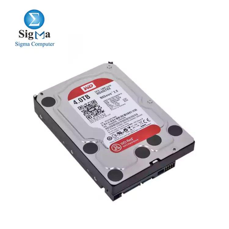 WD Red 4TB NAS Hard Disk Drive - 5400 RPM Class SATA 6Gb/s 64MB