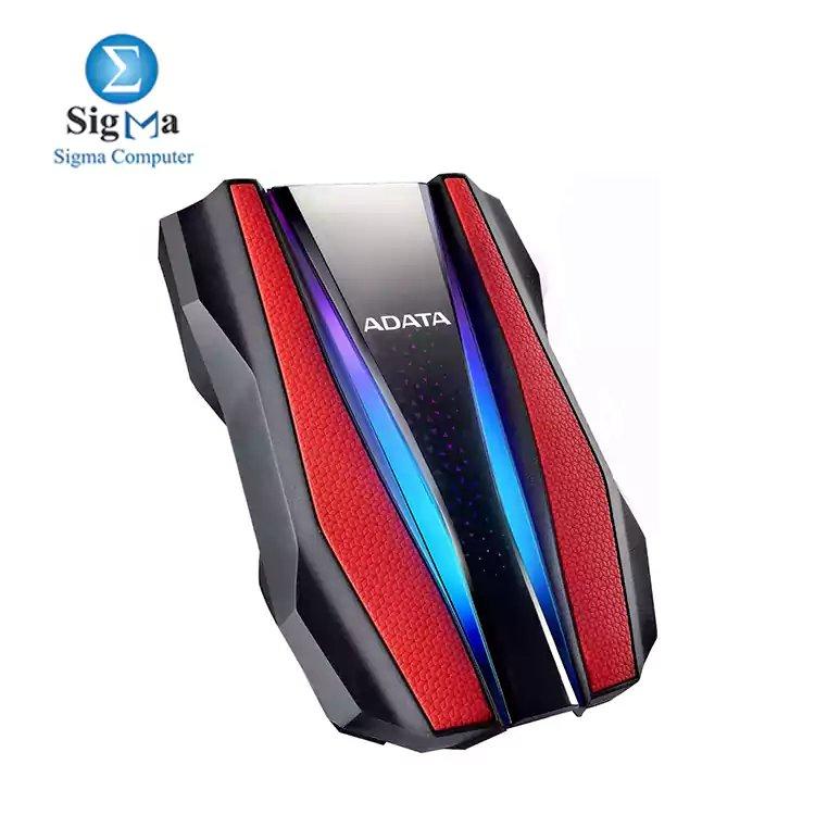 ADATA HD770G External Hard Drive - Red - 1TB - Main view