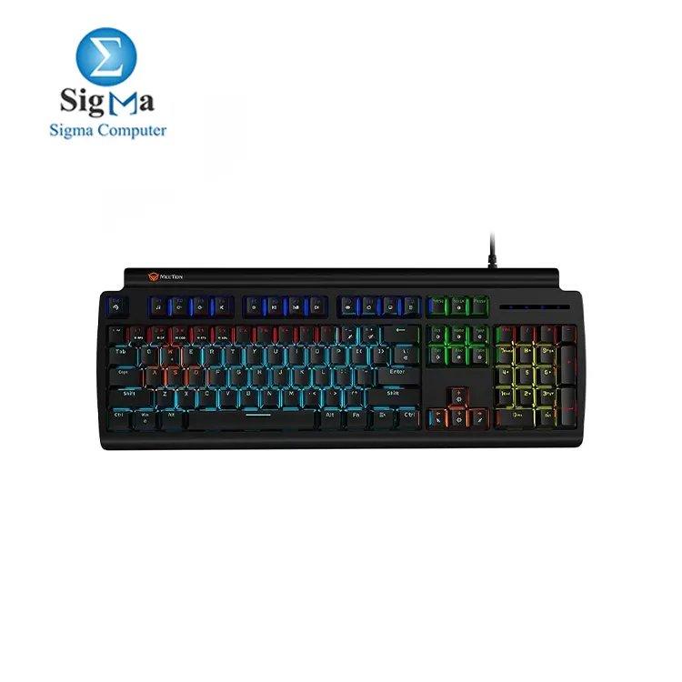 MEETION MK600RD Red Switches Mechanical Black Gaming Keyboard - Main view