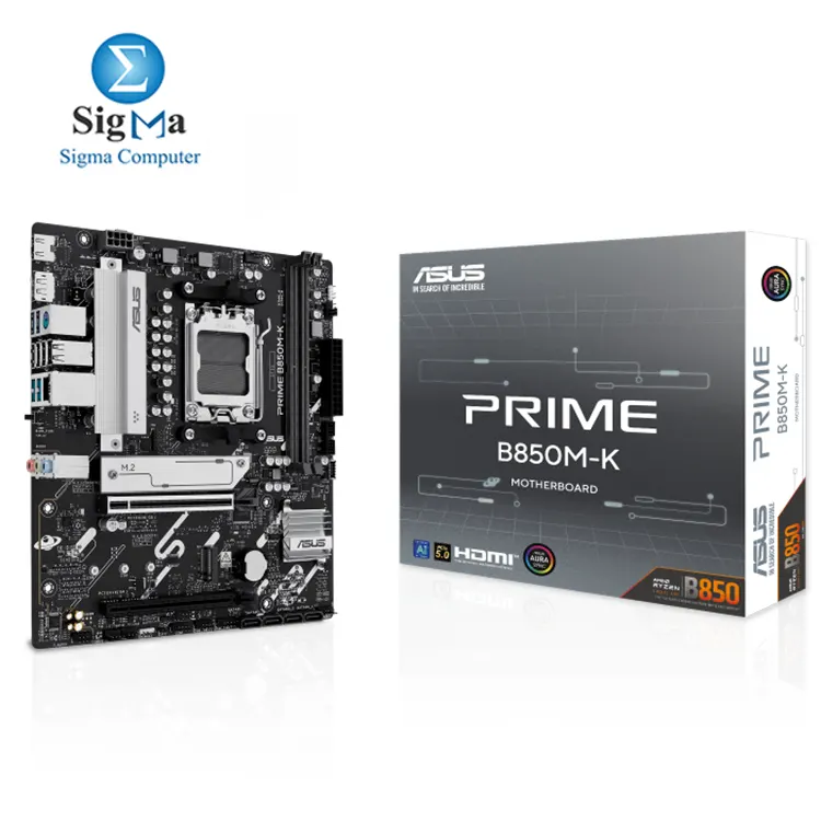 ASUS PRIME B850M-K Motherboard - Main view