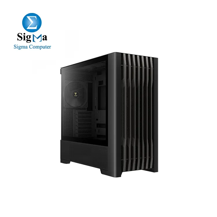GAMDIAS ATHENA P3 Mid-Tower Case with 4 × 140mm Pre-Installed Fans. - Main view