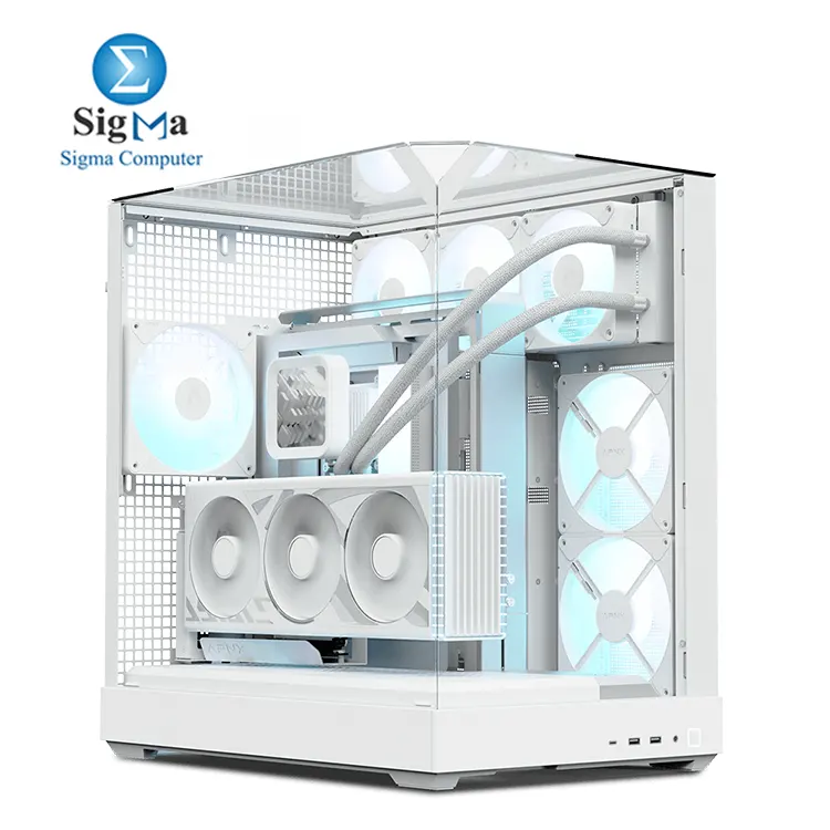 APNX V2 WHITE Mid Tower Case - Main view