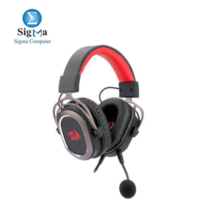 Redragon H710 Helios Wired Gaming Headset - 7.1 Surround Sound - Memory Foam Ear Pads - 50MM Drivers - Detachable Microphone - Multi Platform Headphone - Works with PC/PS4/Switch - Main view