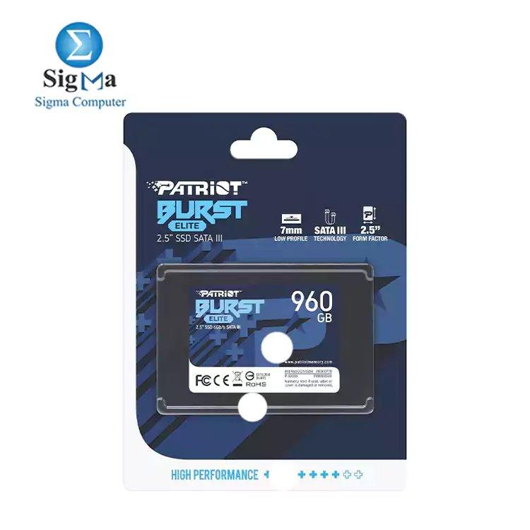 Patriot Burst Elite SATA 3 960GB SSD 2.5 - Main view