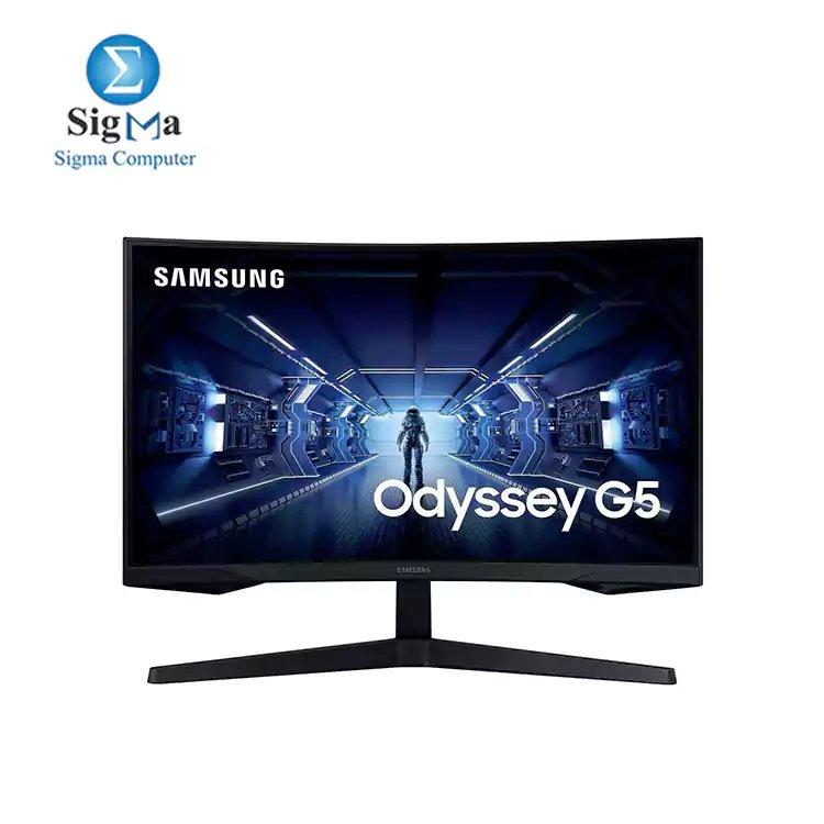 Samsung 32” Odyssey G5 Gaming Monitor Curved Screen QHD,144Hz, 1ms, FreeSync Premium LC32G55TQWMXZN - Main view
