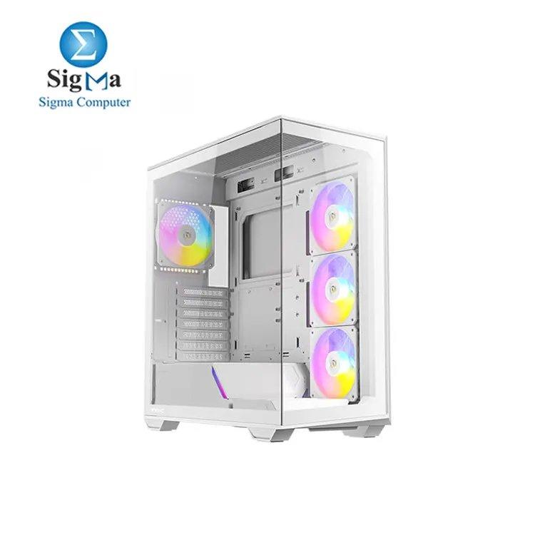 Antec C3 ARGB White Mid-Tower ATX Case - Main view