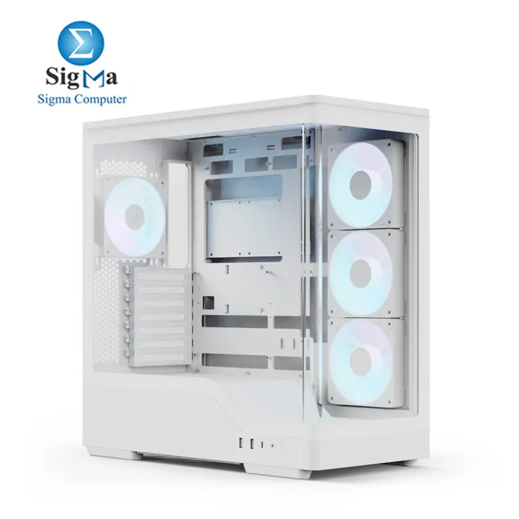 Aerocool P500A WHITE Mid Tower Case - Main view