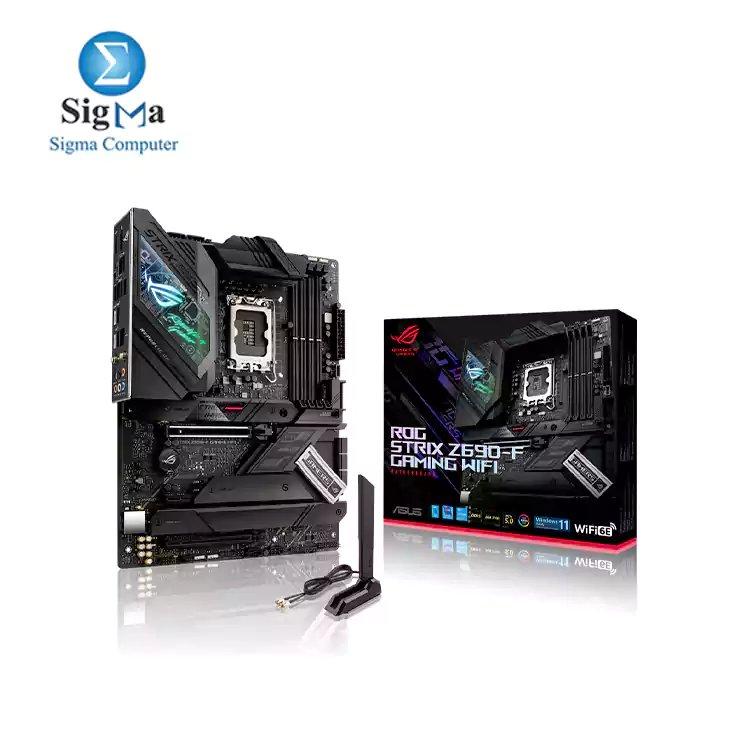ASUS ROG Strix Z690-F Gaming WiFi 6E LGA1700(Intel 12th Gen) ATX Gaming Motherboard(PCIe 5.0,DDR5,16+1 Power Stages,2.5Gb LAN,BT v5.2,Thunderbolt 4,4xM.2,Front Panel USB 3.2 Gen 2x2 Type-C Connector) - Main view
