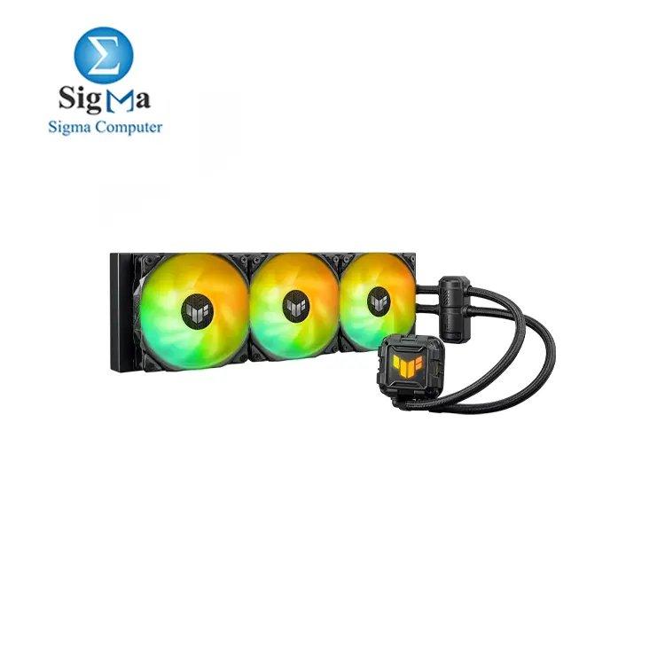ASUS TUF Gaming LC II 360 ARGB All-in-One Liquid CPU Cooler with Aura Sync, 3X TUF Gaming 120mm ARGB Radiator Fans, Reinforced Tubing, and Compatible with Latest Intel&AMD CPUs - Main view