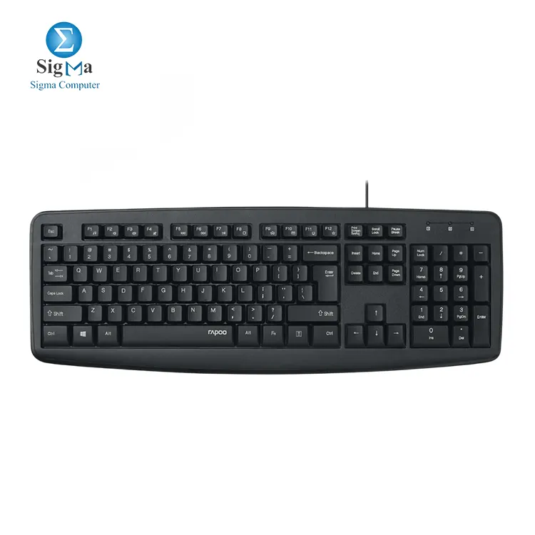 Rapoo NK2600 USB Keyboard Black AR\EN - Main view