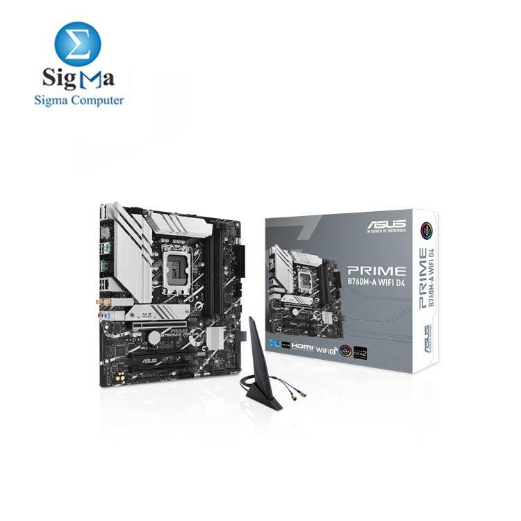 ASUS PRIME B760M-A WIFI D4 Socket LGA 1700 Motherboard - Main view