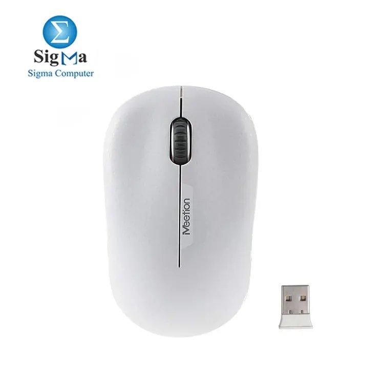 Meetion R545 Wireless Mouse With 2.4GHz USB Nano receiver, 1600 DPI - WHITE - Main view