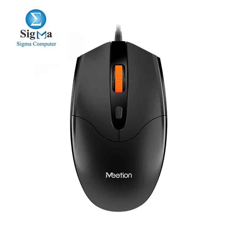 MEETION M362 USB Optical Mouse - Black - Main view
