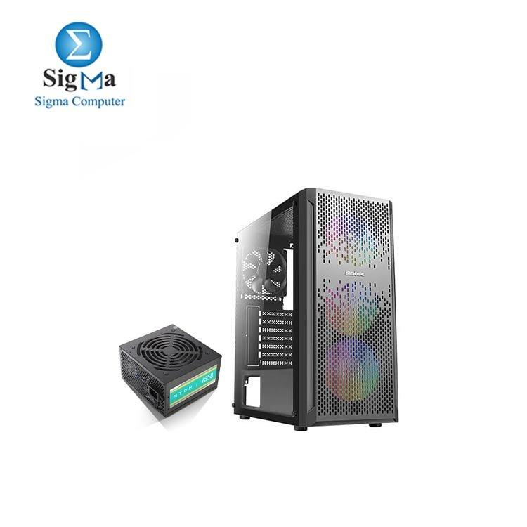 ANTEC NX290 mid-tower gaming case 4fan (3fan argb Cable synce +1fan normal) plus power supply antec atom v550 - Main view