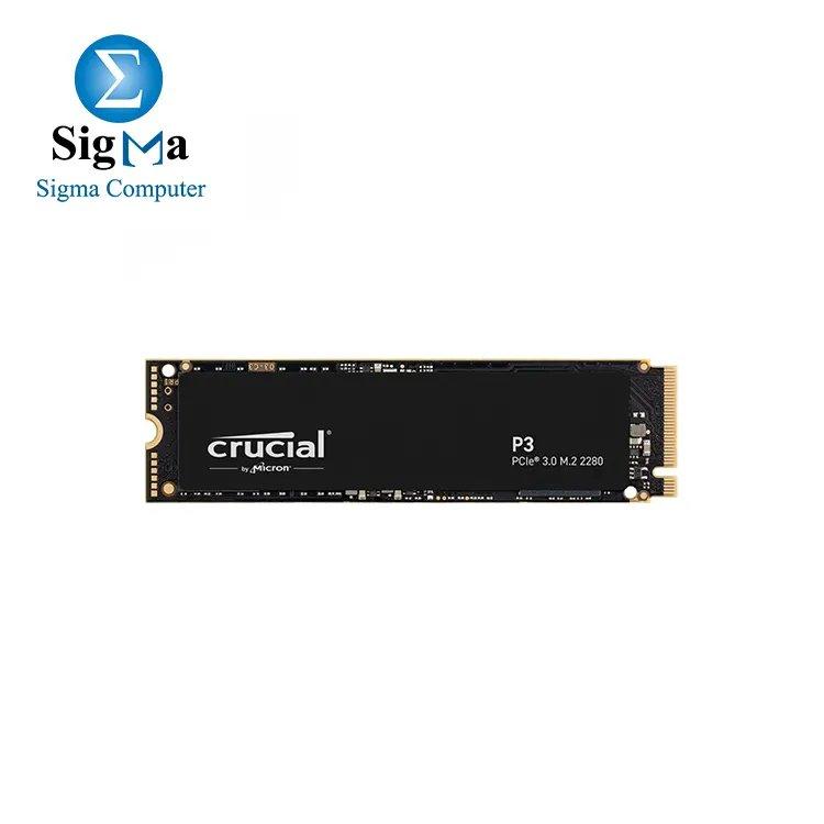 Crucial P3 1TB PCIe 3.0 NVMe M.2 2280 SSD – Up to 3,500MB/s read, 3,000MB/s write, 220TBW endurance, 3D NAND - Main view