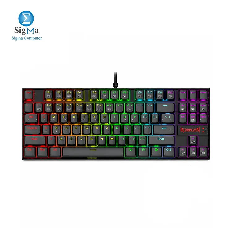 Redragon Kumara K552 RGB Mechanical Gaming Keyboard – Brown Switches, English Layout - Main view