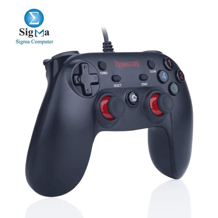 Redragon Saturn G807 – Wired gamepad with dual vibration, Xinput/DirectInput modes, ergonomic design, and wide compatibility with PC, PS3, and Android. - Main view