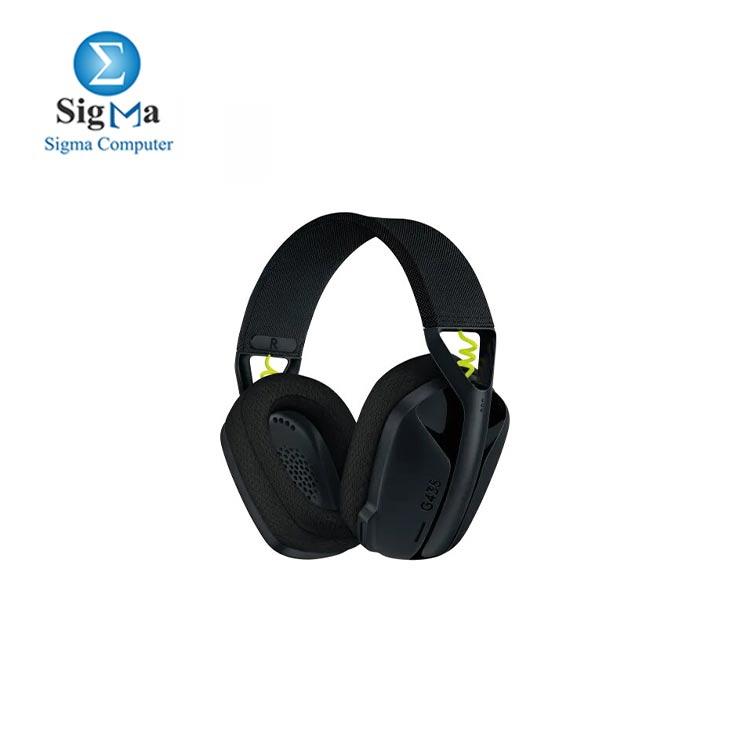 LOGITECH G435 LIGHTSPEED Wireless Gaming Headset - BLACK - Main view