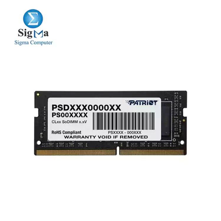 Patriot RAM DDR4 8GB(1 x 8GB) 3200MHz - notebook - Main view