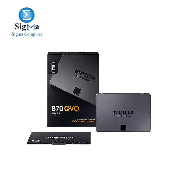 Samsung 2TB 870 QVO 2.5 inch Internal SSD - MZ-77Q2T0BW - Main view