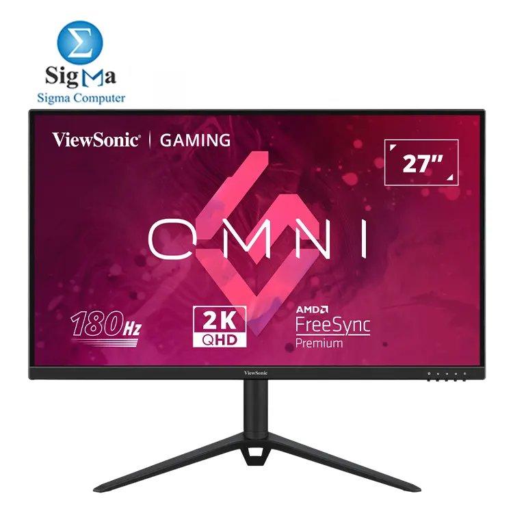VIEWSONIC-27” VX2728J-2K Fast IPS, 180Hz, 0.5ms, FreeSync Premium, 90% DCI-P3, HDMI 2.0 & DP 1.4, Height Adjustable - Main view