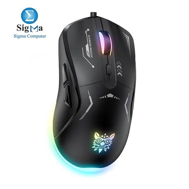 Onikuma CW917 RGB Wired Gaming Mouse adjustable DPI, smooth tracking, customizable RGB lighting, ergonomic comfort, and durable buttons for top gaming performance. - Main view