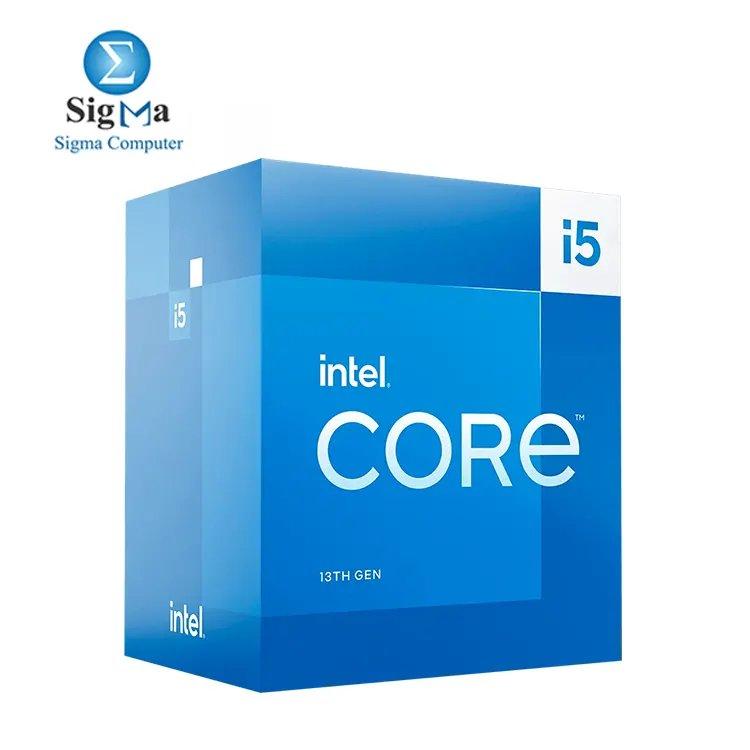 Intel Core i5-13400 10 cores (6P+4E), 16 threads, 4.60 GHz turbo, 20 MB cache, 128 GB RAM support (DDR5/DDR4), Intel UHD Graphics 730, PCIe 5.0, 65W base power - Main view