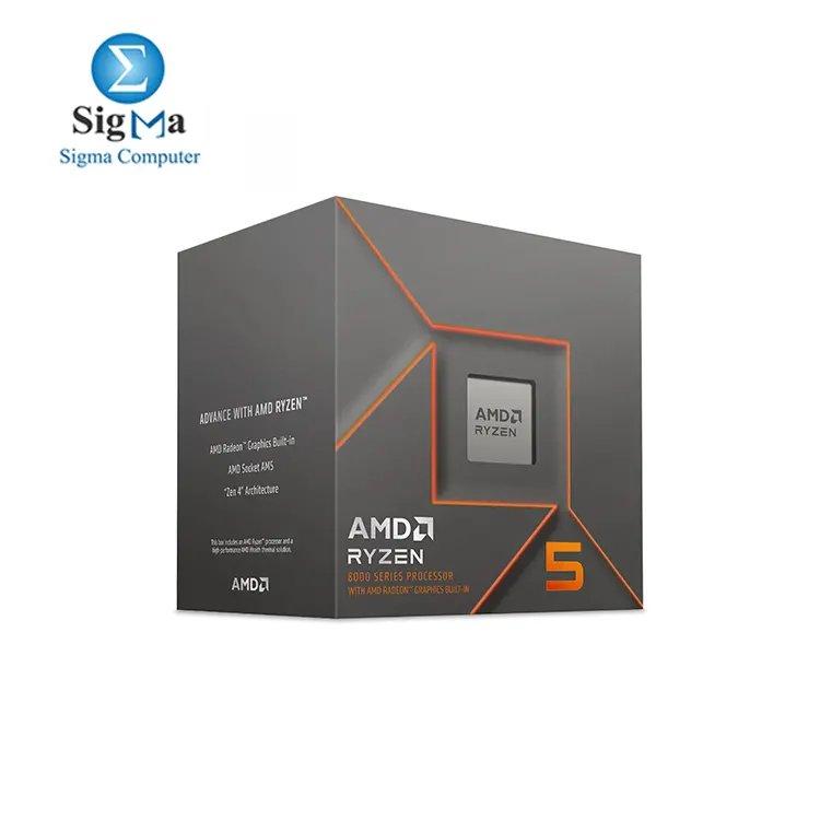 AMD Ryzen 5 8400F 6 cores, 12 threads, up to 4.7 GHz boost, 6MB L2