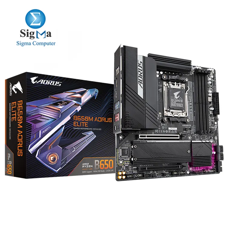 Gigabyte B650M AORUS ELITE (rev. 1.3) - Main view