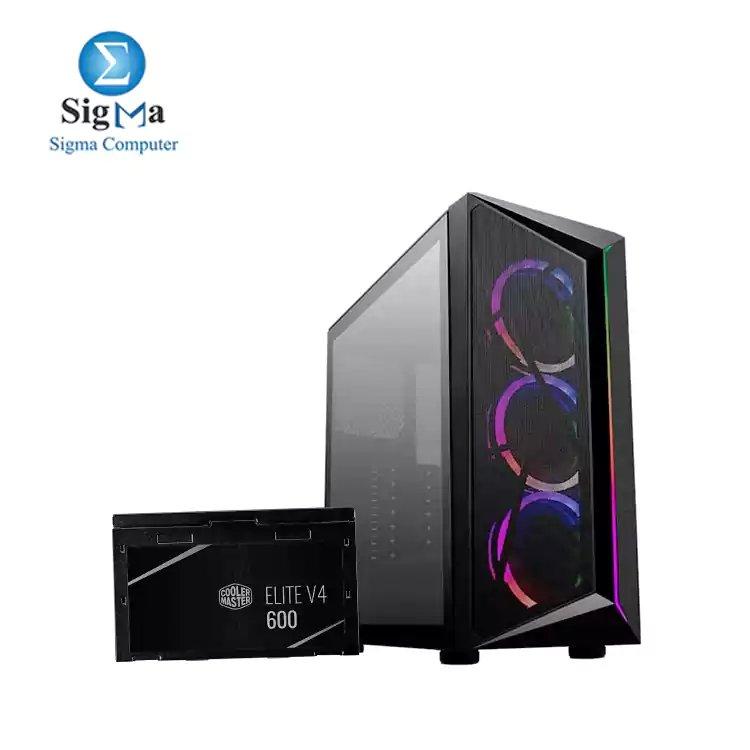 Cooler Master CMP 510 ARGB +POWER SUPPLY ELITE V4 600W 80 PLUS - Main view
