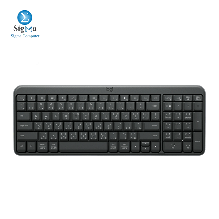 LOGITECH K250 Wireless Keyboard, Graphite - 920-013463 - Main view