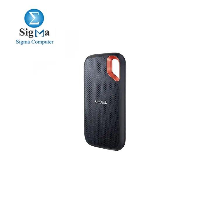 SanDisk 2TB Extreme Portable SSD - Up to 1050MB/s, USB-C, USB 3.2 Gen 2, IP65 Water and Dust Resistance, Updated Firmware - External Solid State Drive - SDSSDE61-2T00-G25 - Main view