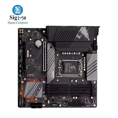 GIGABYTE Intel® B660 AORUS Motherboard with 12*+1+1 Twin Hybrid Phases Digital VRM Design, Fully Covered Thermal Design , 2 x PCIe 4.0 M.2 with Thermal Guard, Intel® 2.5GbE LAN, Rear USB 3.2 Gen 2x2 Type-C®, RGB FUSION 2.0, Q-Flash Plus - View 1