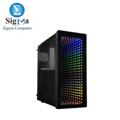 RAIDMAX GALAXY X230FAB ARGB Tempered Glass ATX Mid Tower Computer Case+PSU 550W - View 1