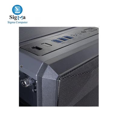 Redragon GC-510 Grindor Side Glass Temp Black+ power supply 600W - View 6