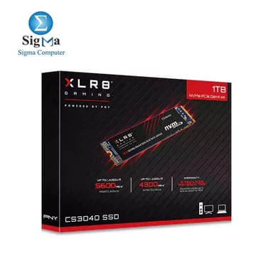 PNY XLR8 CS3040 1TB M.2 NVMe Gen4 x4 Internal Solid State Drive (SSD) 3D Flash Memory - View 1