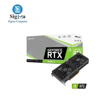 PNY GeForce RTX™ 3060 Ti 8GB VERTO Dual Fan (LHR) - View 4