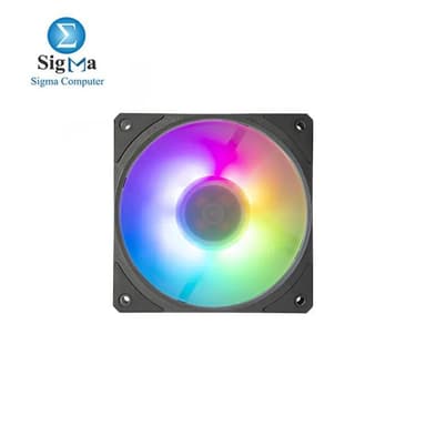 Cooler Master Mobius 120P ARGB High Performance Interconnecting Ring Blade Fan, PWM 2400rpm, Loop Dynamic Bearing, ARGB Customizable LEDs for PC Case, Liquid and Air Cooler (MFZ-M2DN-24NP2-R1) Black - View 2