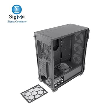 Antec Dark League DF600-RGB FLUX, FLUX Platform, 3 x 120 mm ARGB, 1 x 120 mm Reverse & 1 x 120 mm Fans Included - View 6