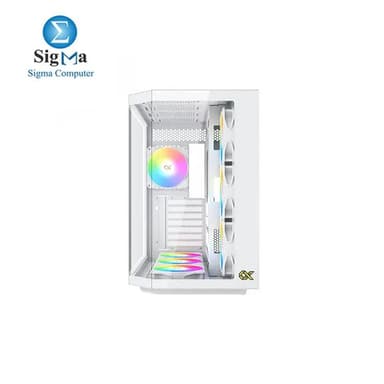 Xigmatek Cubi II arctic Argb Mid Tower Case - View 3