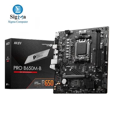 MSI PRO B650M-B Socket AM5 LGA 1718 Motherboard - View 1