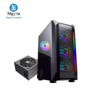 COUGAR MX410 Mesh-G GAMING CASE 4Fan Plus PSU 500W 80 plus white. - View 1