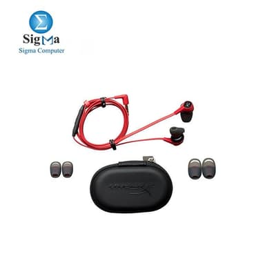HyperX Cloud Earbuds Gaming Headphones with Mic HX-HSCEB-RD - View 4