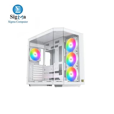 Xigmatek Cubi II arctic Argb Mid Tower Case - View 2