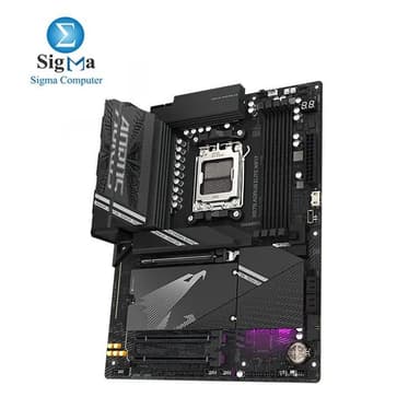 GIGABYTE X870 AORUS ELITE WIFI7 Motherboard - Supports AMD Ryzen 9000 CPUs, 16+2+2 phases VRM, up to 8000MHz DDR5 (OC), 4xPCIe 5.0 + 4xM.2, Wi-Fi 7, 2.5GbE LAN, USB 3.2 Gen 2x2 - View 3