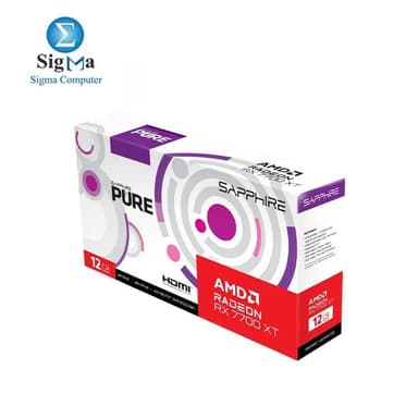 Sapphire Pure AMD Radeon RX 7700 XT Gaming Graphics Card with 12GB GDDR6, AMD RDNA 3 - View 5
