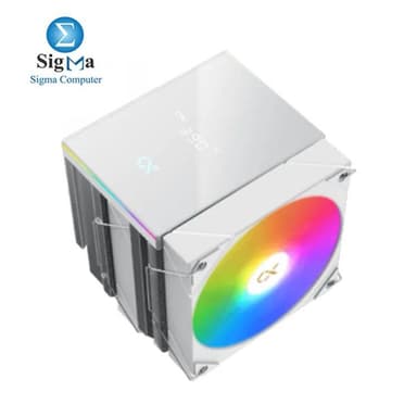 XIGMATEK AK6 Dual Digital Arctic 240W TDP 6 Heat Pipes 120mm ARGB PWM Fan 28dBA 78 CFM Intel LGA 1851 AMD AM5 Ready - View 2