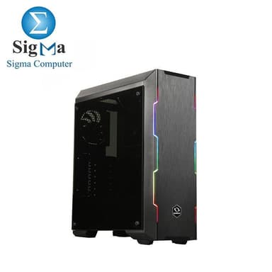 RAIDMAX ATTILA T25-FTB Tempered Glass ATX Mid Tower Computer Case+PSU 550W - View 1