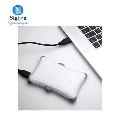 Silicon Power 2 TB External Portable Hard Drive Rugged Armor A30 Shockproof 2.5-Inch USB 3.0 ,White - View 2
